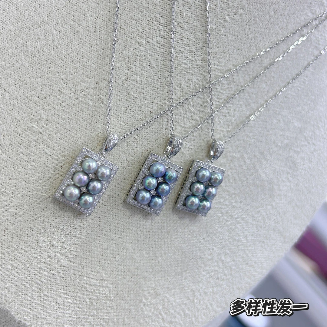 海水珍珠真多麻吊坠 4-5mm S925银 LD009（赠银链）