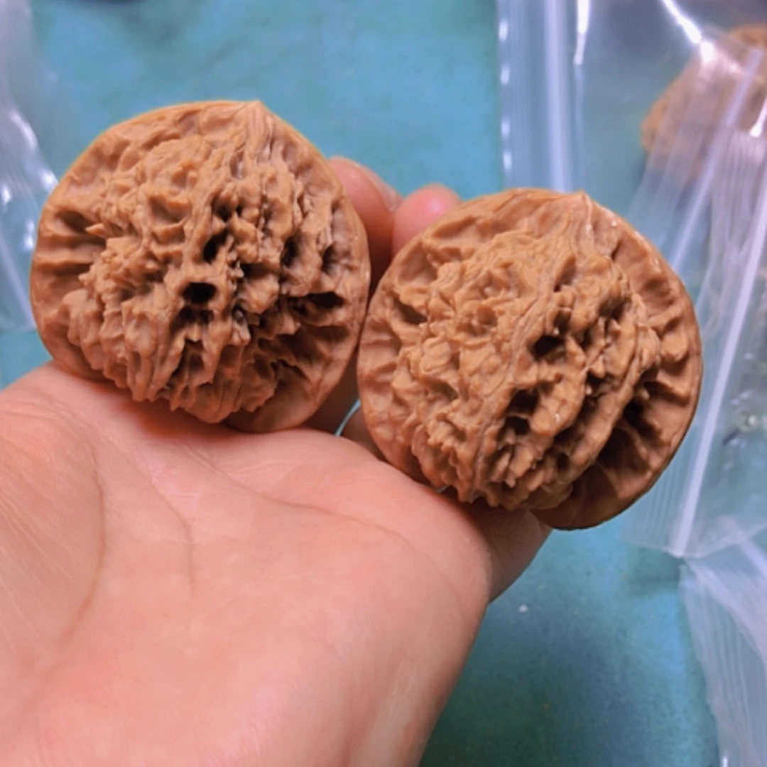 【闪购商品】核桃摆件44乾隆纹有修
