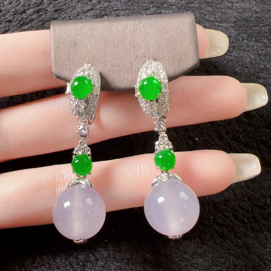 丰***楼翡翠18K金镶嵌耳饰签收后24小时鉴赏期