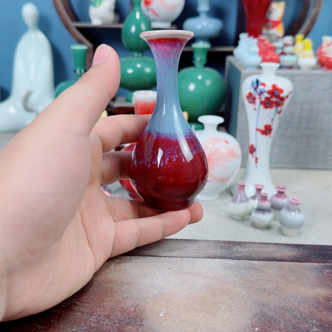 陶瓷手工小花器摆件