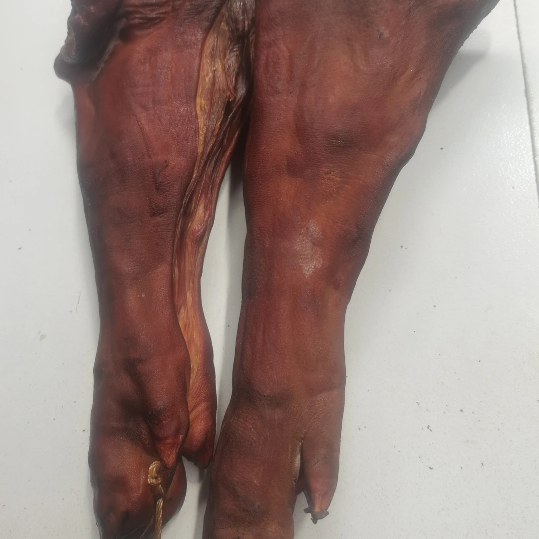四川特产烟熏腊紧实精品猪短蹄地道农家风味砍切分割好3斤起包邮
