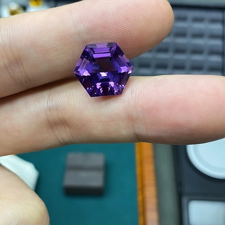 银S925镶嵌珠宝半成品紫晶
