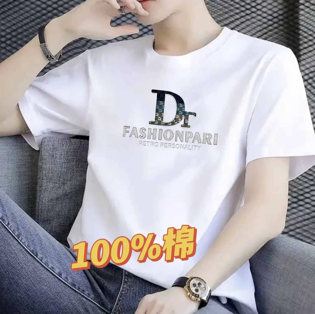 【印花款】重磅纯棉休闲百搭圆领半袖T恤夏季宽松时尚印花短袖
