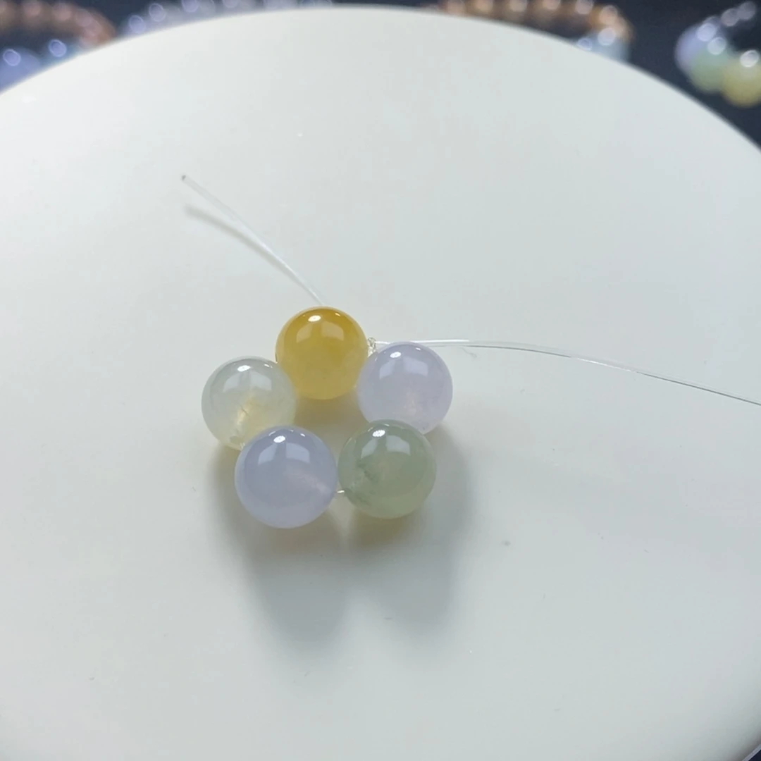 翡翠散珠卡9彩色散珠