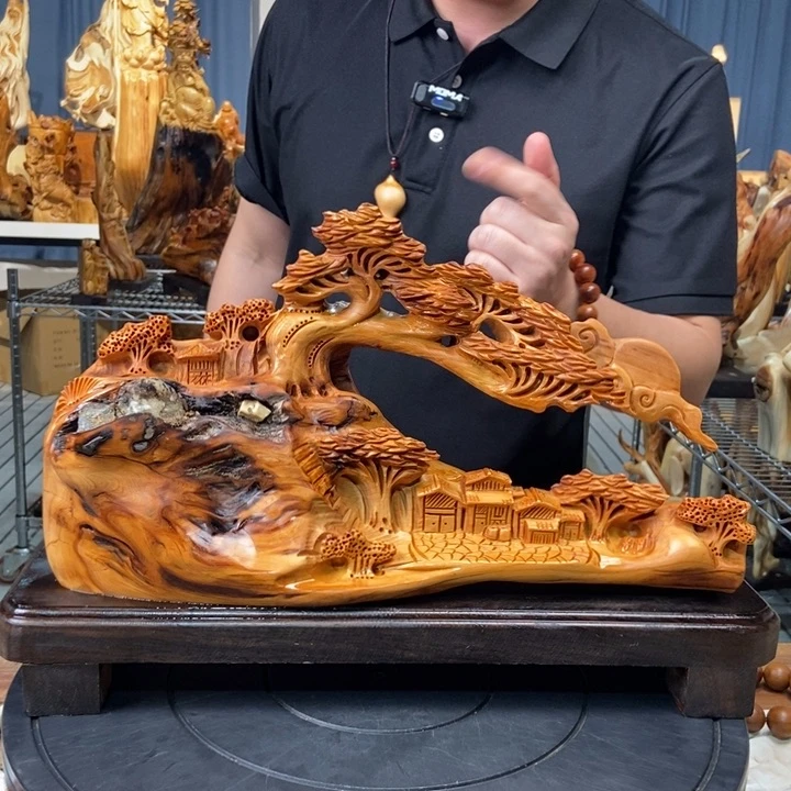 柏木（崖柏）山水倒流香送两盒香