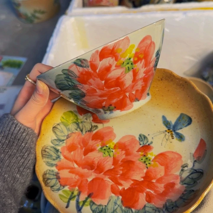 瓷片景德镇陶瓷手工手绘