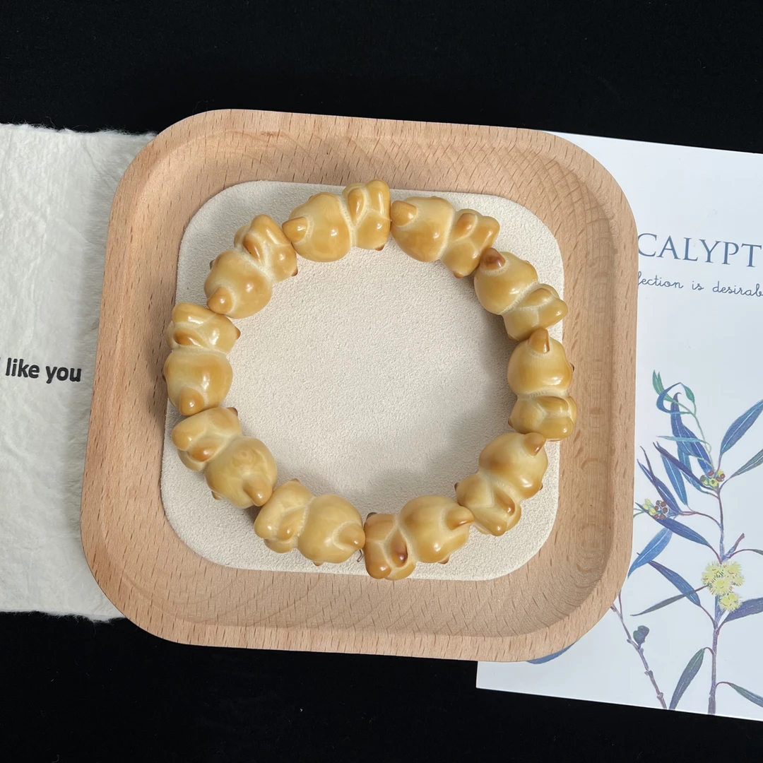 【焦落25mm以下】象牙果爱心熊单圈CS111-2128