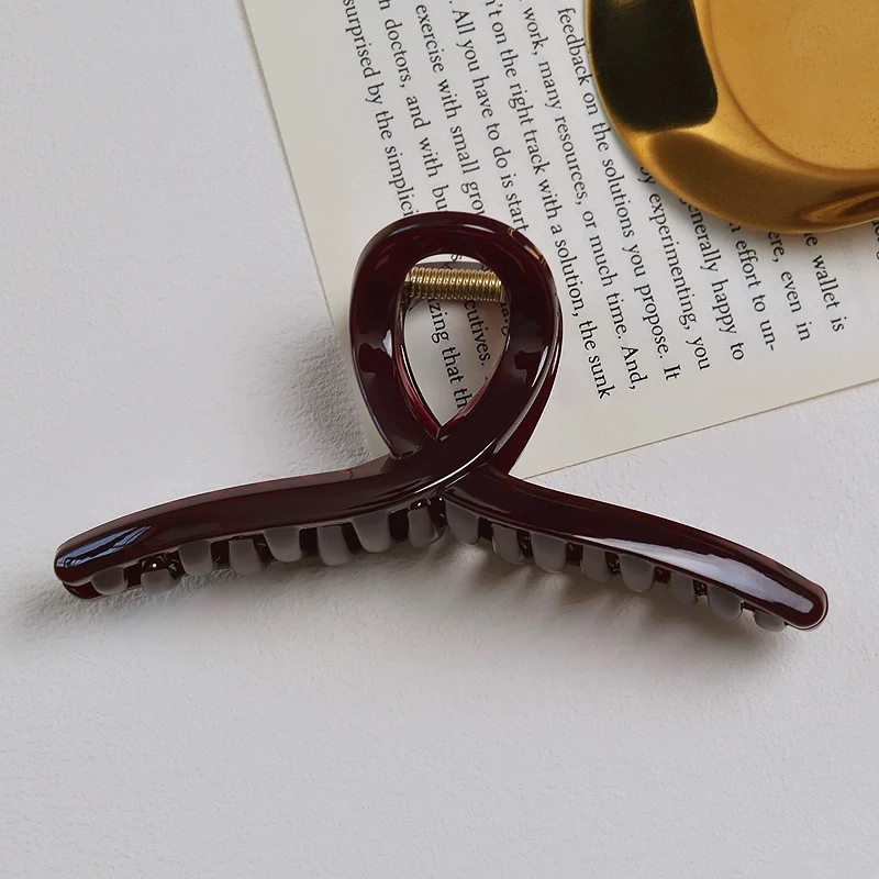 发量王者闭眼入高级优雅气质复古简约百搭新娘抓夹