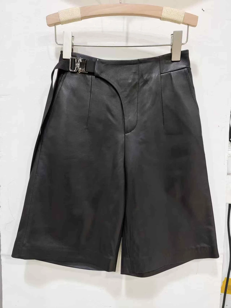 含厚21181羊皮百搭春秋冬必备皮裤