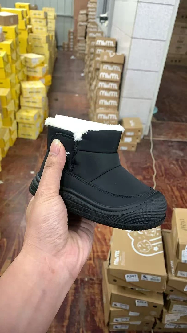 M家防水布面雪地靴加厚绒冬款