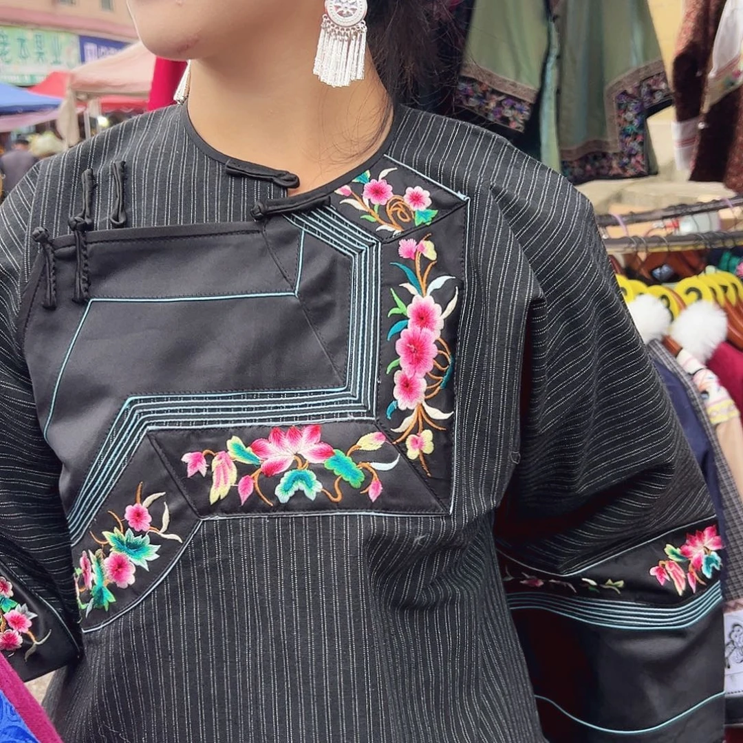 湘西苗族刺绣土布