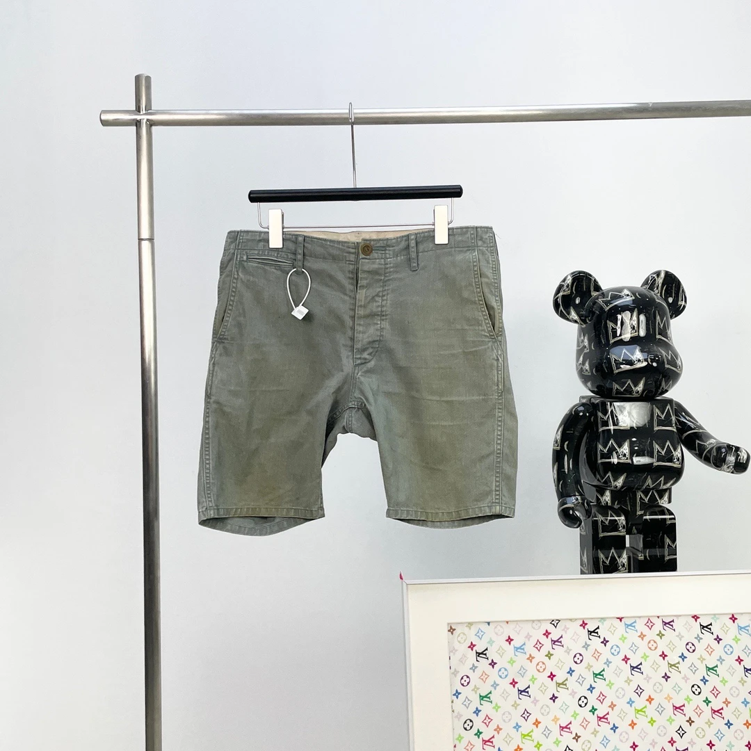 99新 YSL/圣罗兰 2569/Visvim 深绿色做旧牛仔短裤/2码