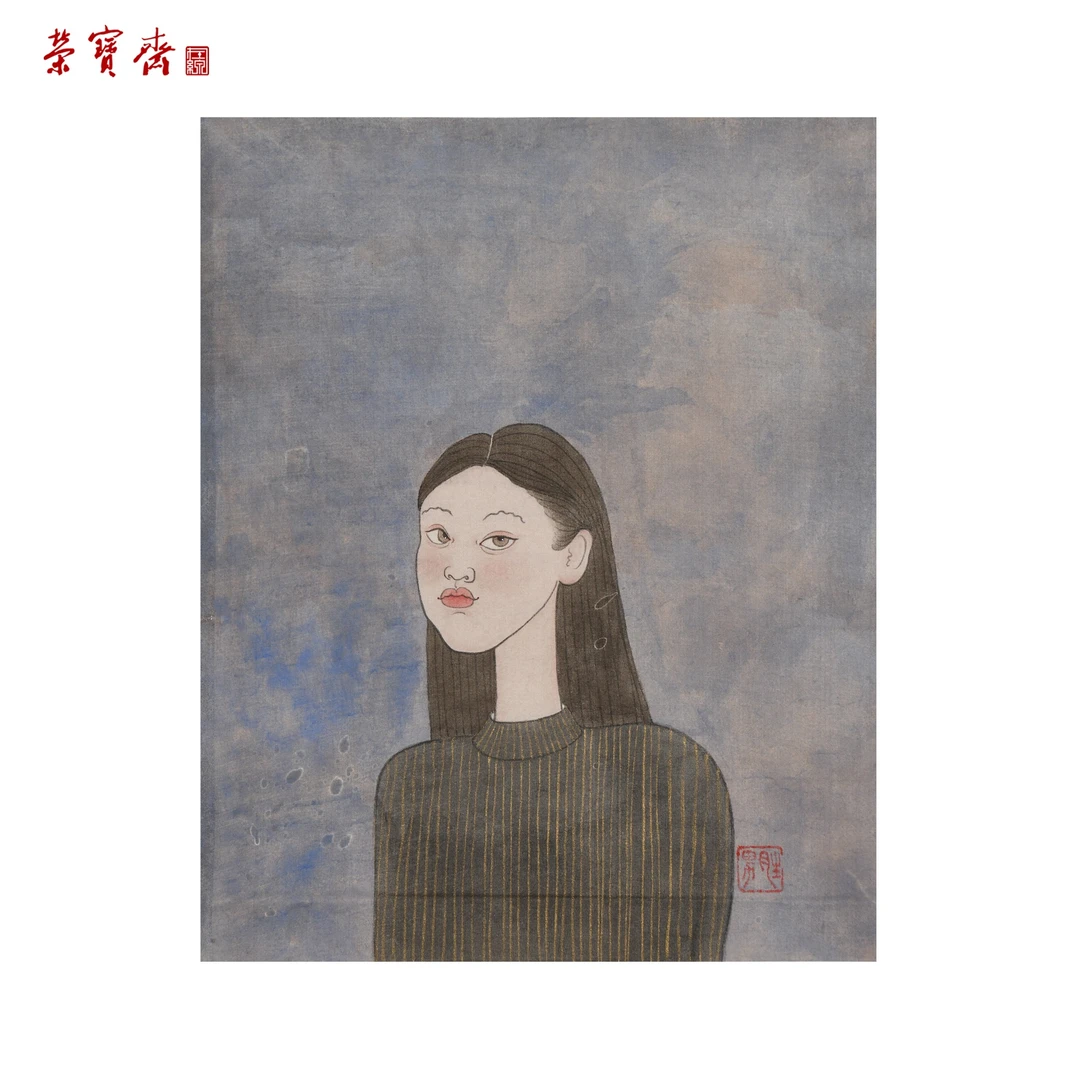 早13（F36184）《冬之心》书画 绢本已托 28*22.5cm