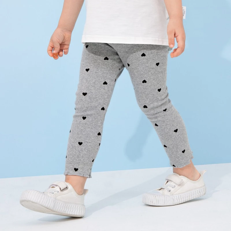 杰里贝比女童高弹百搭打底裤女宝春秋休闲裤儿童薄款 JD91030H