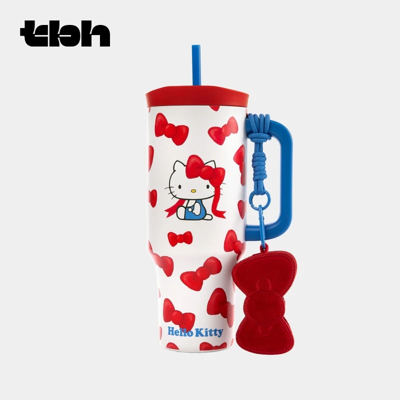 tbh野兽派家居三丽鸥Hello Kitty巨无霸保温吸管杯不锈钢保冷杯