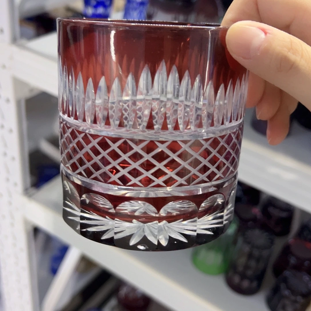 平底款水晶玻璃微瑕一个