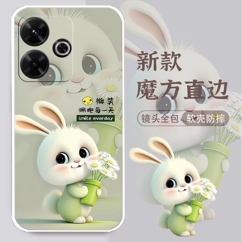 红米Note13r手机壳2406ERN9CC卡通兔潮男新款网红女硅胶防摔软壳