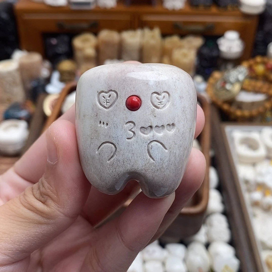鹿骨把件c26嘟嘟牙