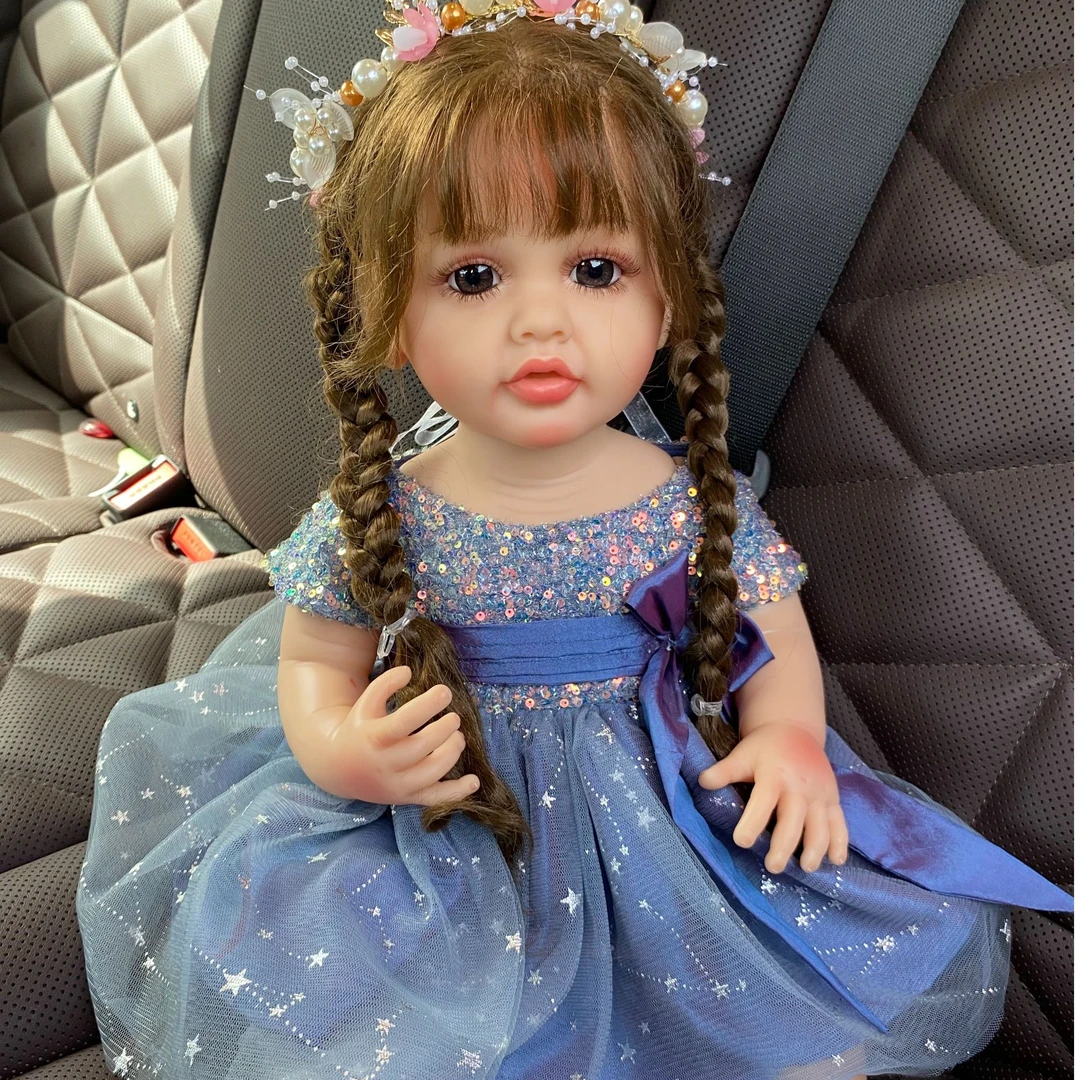 仿真洋娃娃  高端全胶陪伴娃娃感应发声互动儿童玩具