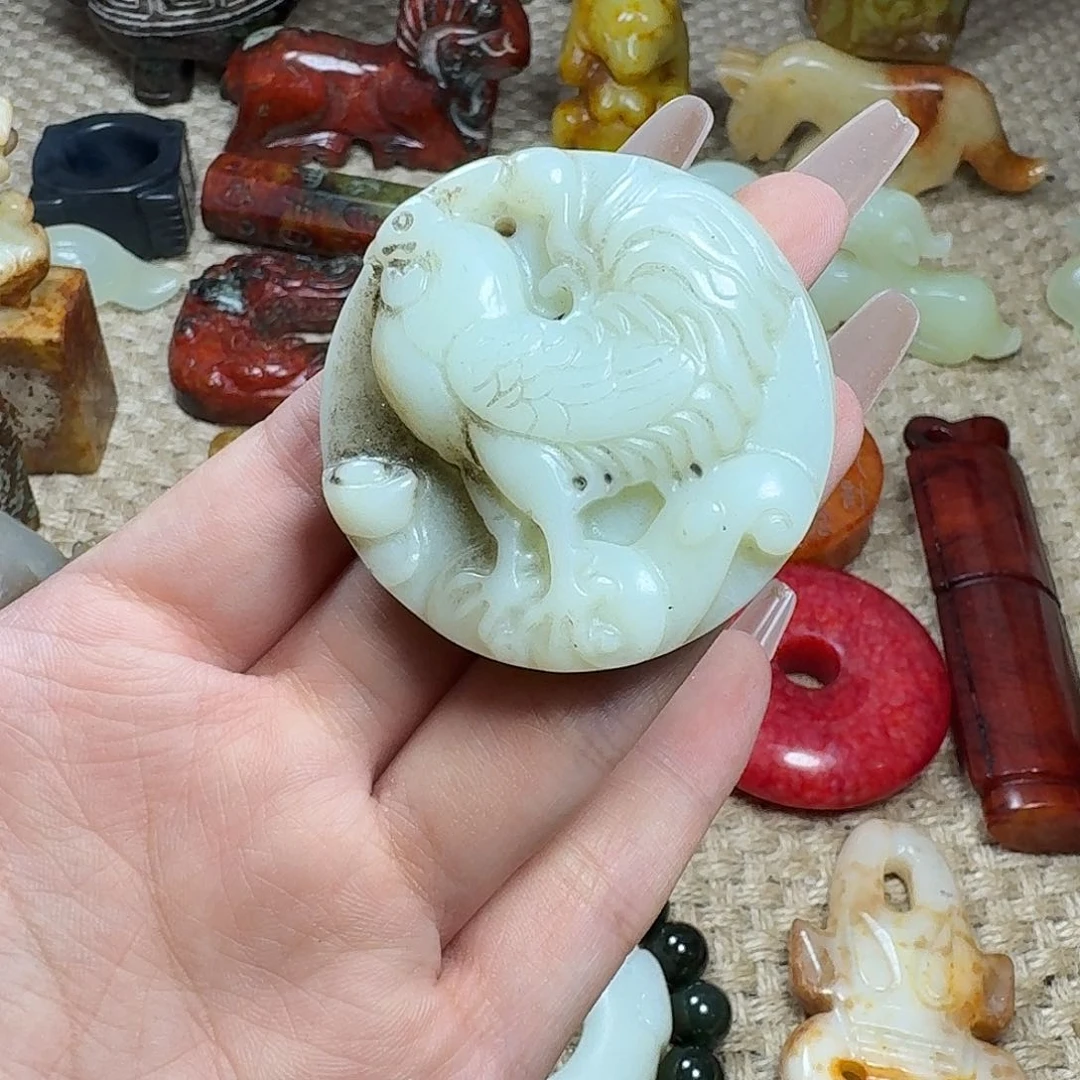 白玉菩提吊坠挂件