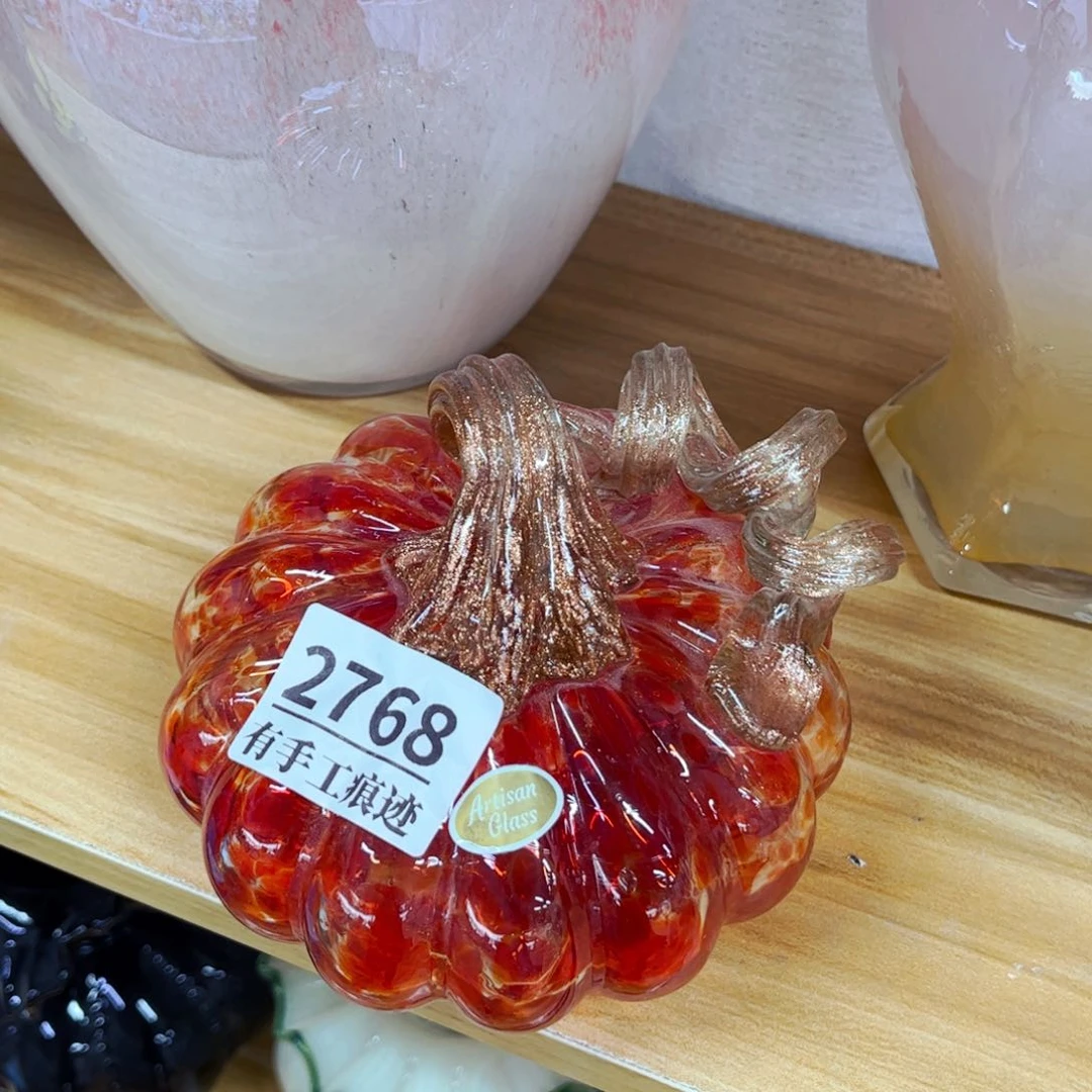 2768宽12厘米，有手工痕迹 家悦琉璃花瓶摆件