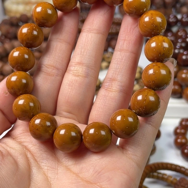 紫金鼠手串13尺寸紫金鼠光珠（多棕线）反油