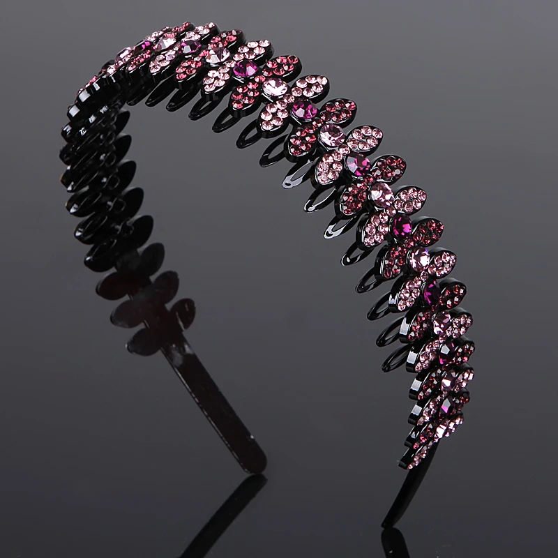 发箍女水钻宽边发饰韩式简约带齿防滑发卡刘海压发头箍成人发卡子