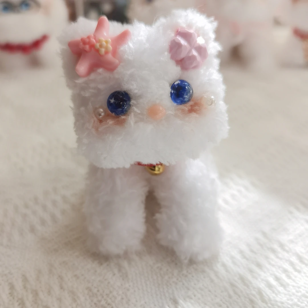 【成品零售批发】扭扭棒个性卷毛猫宠物手工制作礼物摆摊现货毛绒