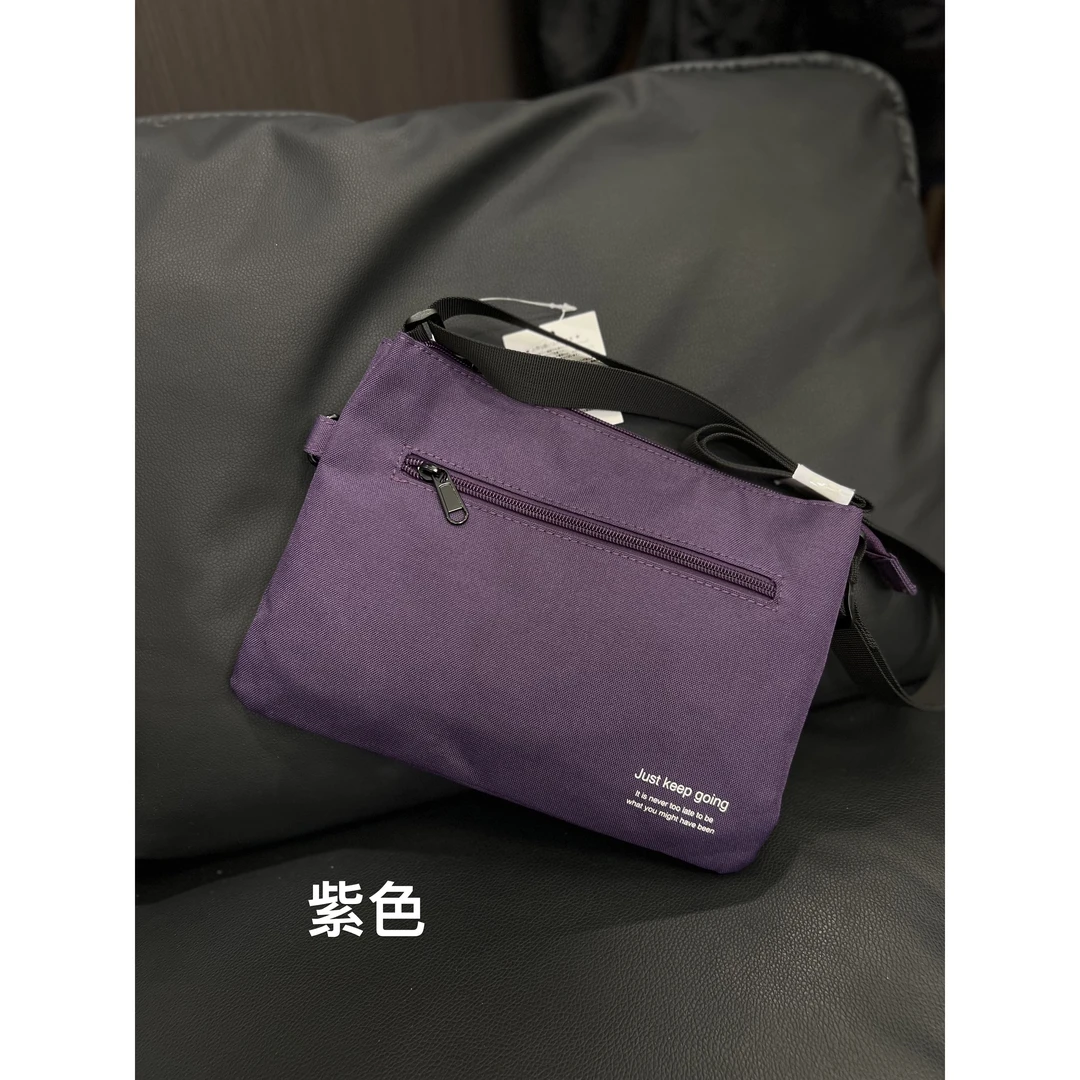 33570-时尚多色斜挎包轻便百搭单肩小斜挎包（紫色）