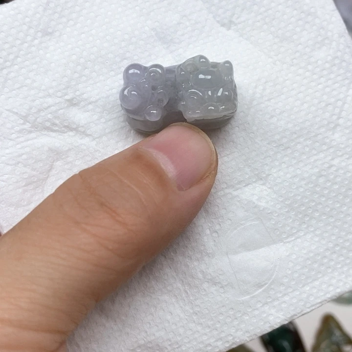 颈饰未镶嵌翡翠天然缅甸翡翠