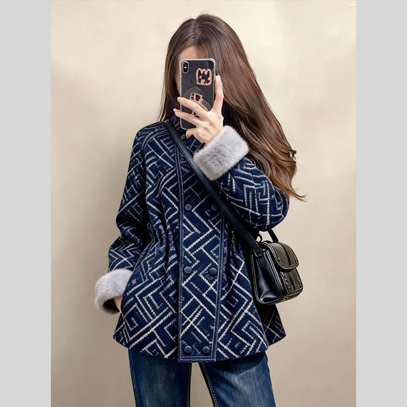 独特气质高级感巨好看小香风毛毛外套女2025冬季新款今年流行爆款