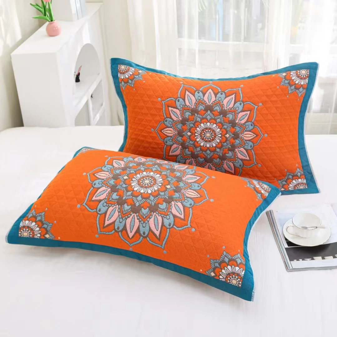 开播福利【埃及风情】52*78纱布舒适柔软枕巾（一对装）