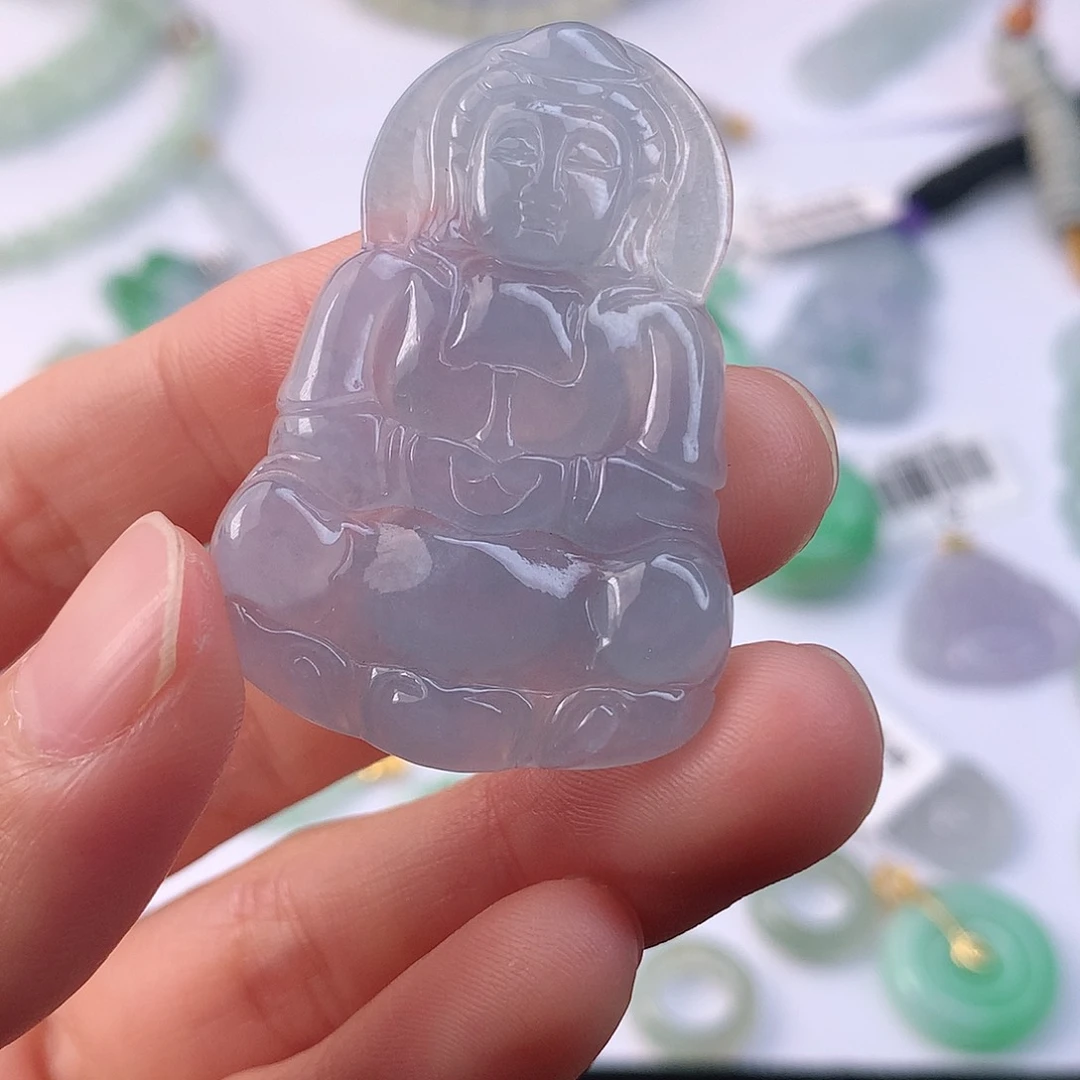 翡翠裸石缅甸观音