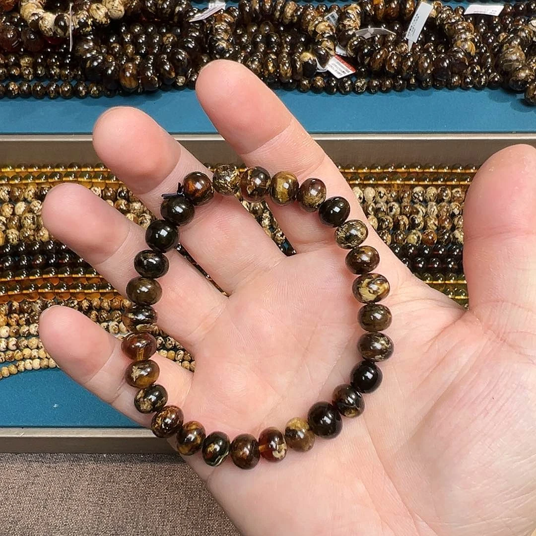 琥珀手链未镶嵌抚顺