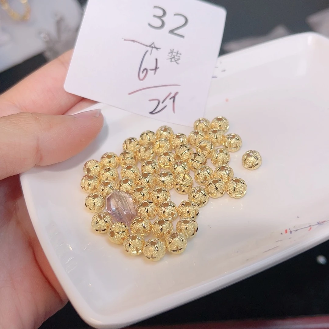 紫晶珠宝半成品银S925镀金镶嵌32