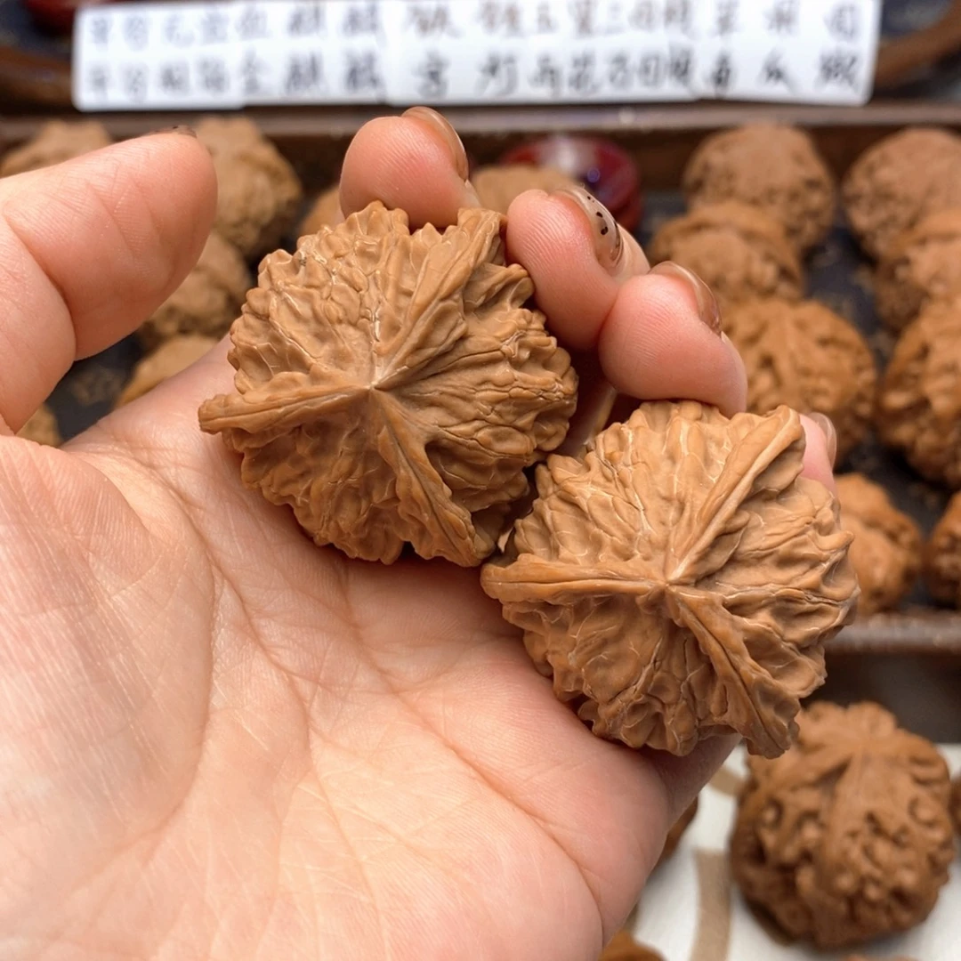 文玩核桃把件41尺全品盘山奔