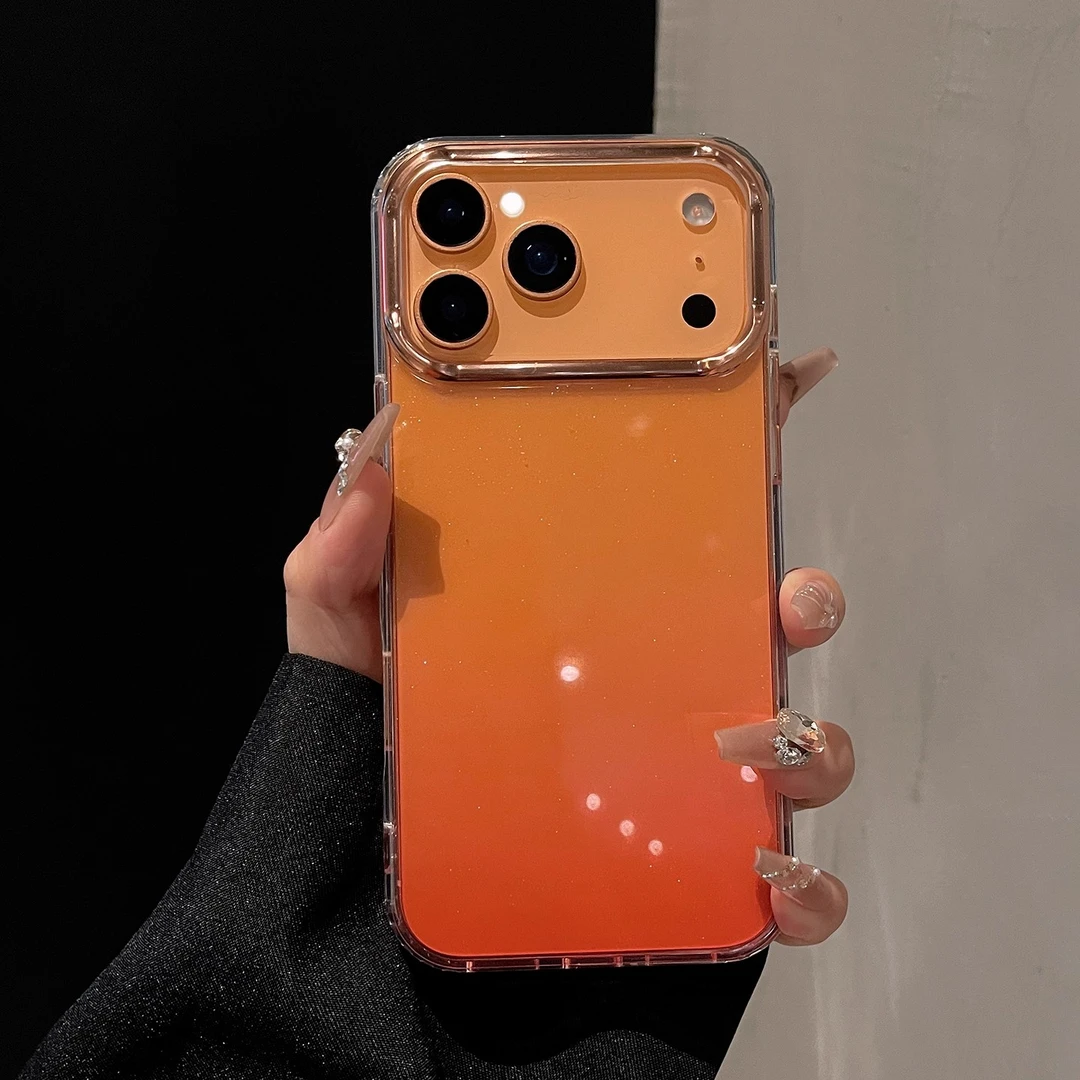 闪粉星空渐变适用苹果17promax手机壳iphone16pro大视窗15pro防摔