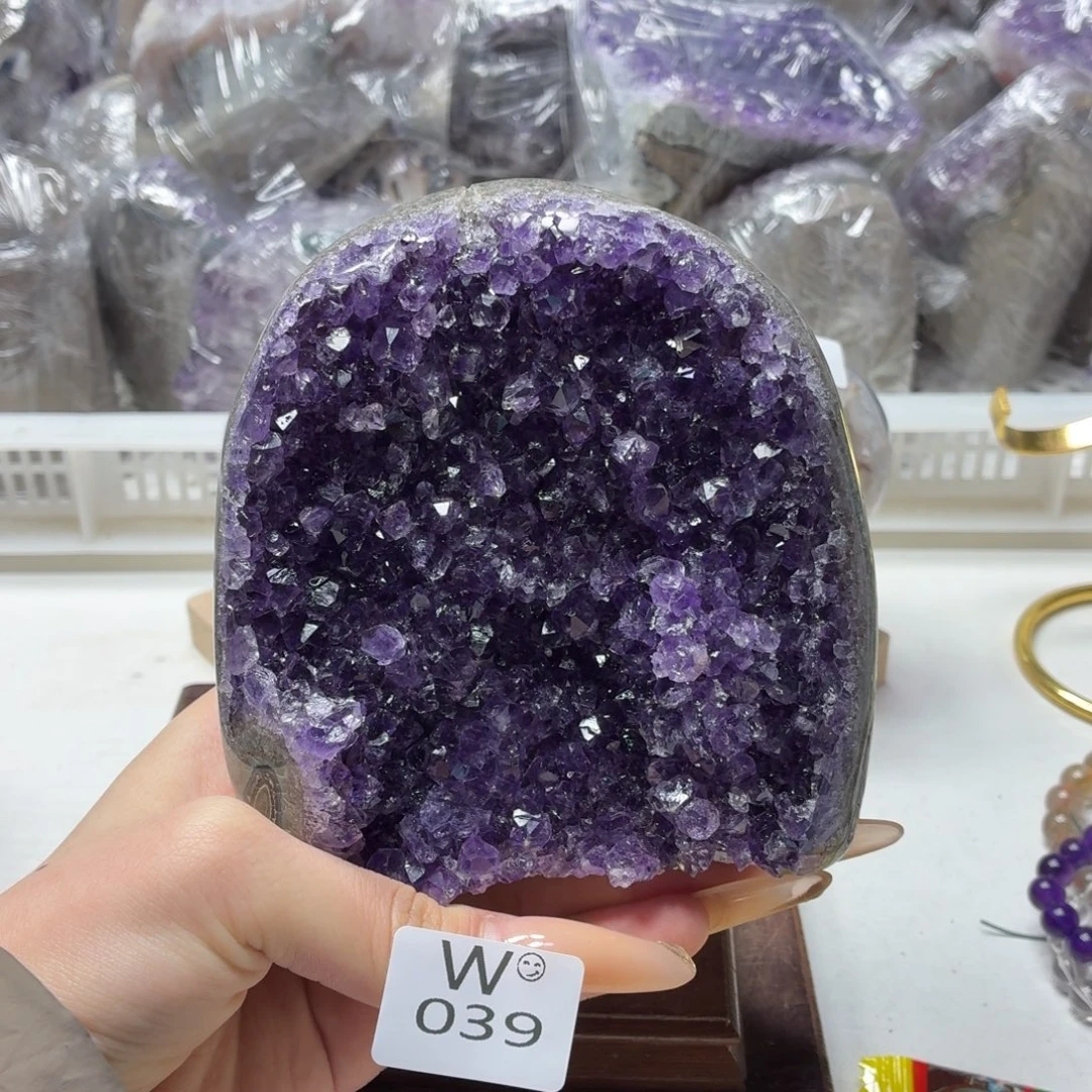 未镶嵌紫晶摆件紫水晶