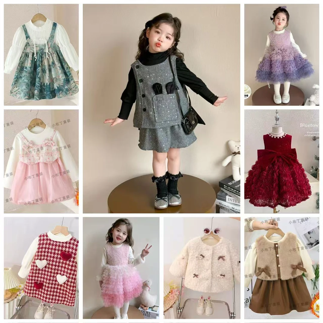 【加绒加厚】长袖女童秋连衣裙~~直播间式下单~衣标不做参考1
