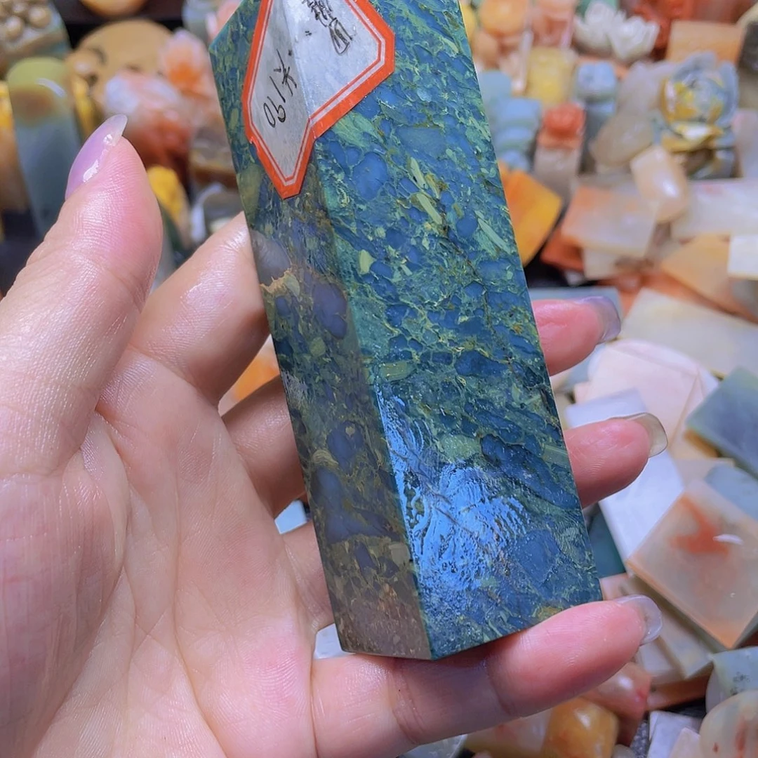 青田石印石龙***妹广东绿