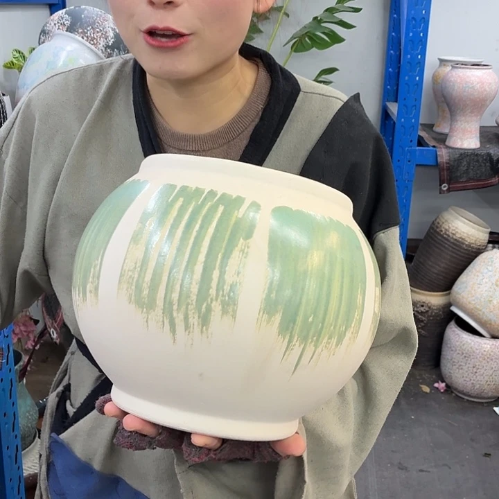 18×22 -粗陶花盆有孔-买买买