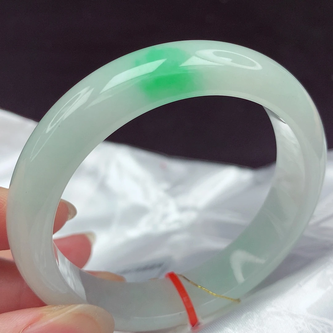 翡翠未镶嵌手镯54+圈931