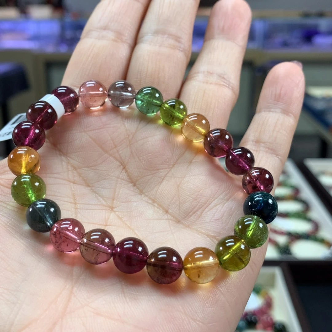 碧玺手链未镶嵌8:9毫米左右