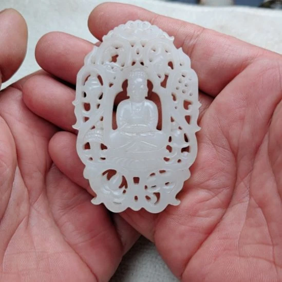 和田玉未镶嵌挂件