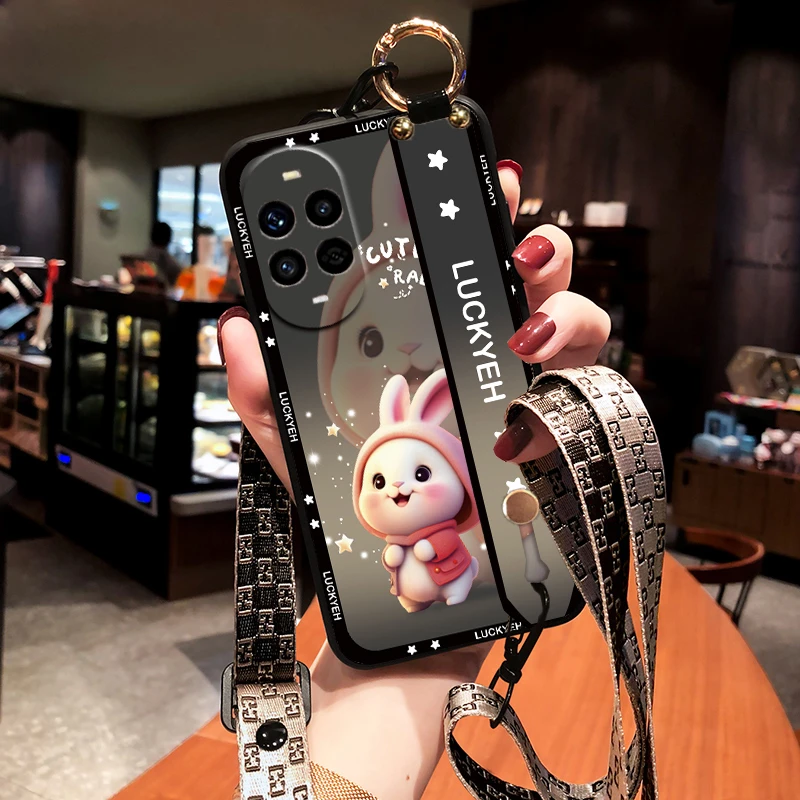 兔适用华为Nova13手机壳Nova13pro防摔斜挎挂绳男女款腕带软网红