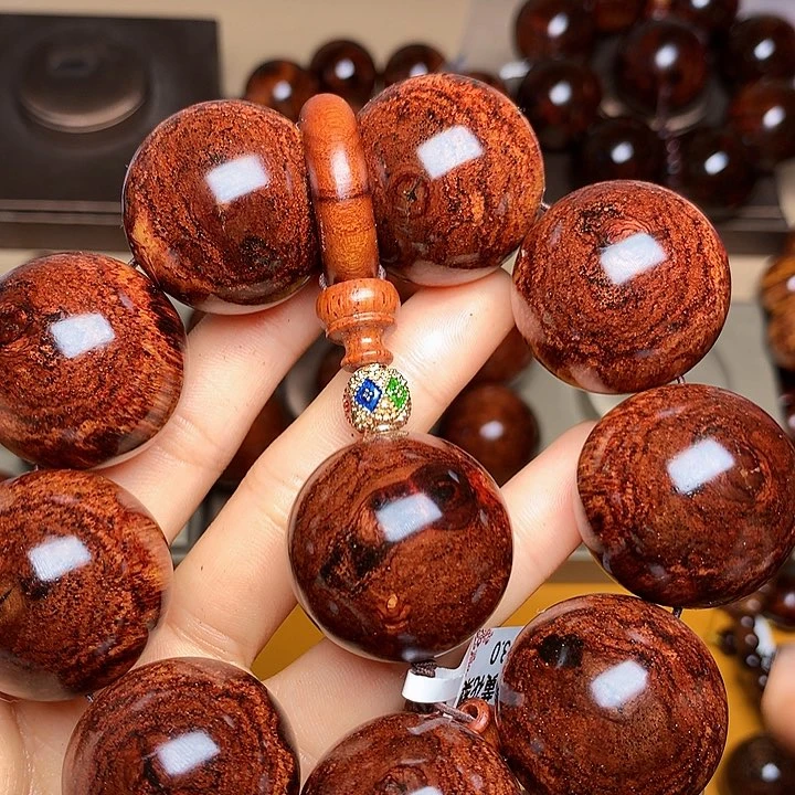 花梨木类手串/手链黄花梨风化料老挝花梨土埋料3.0