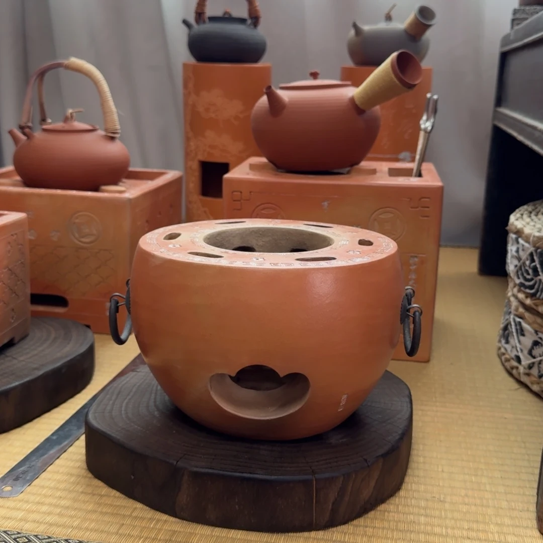 我***静手工红泥双层元宝炉平口炉