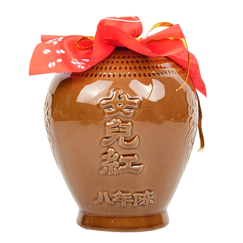 女儿红黄酒精品八年绍兴黄酒糯米酒3斤装花雕酒1.5L坛装