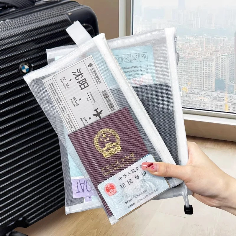 护照收纳包出国旅游便携身份证保护套登机牌透明卡包文件证件袋