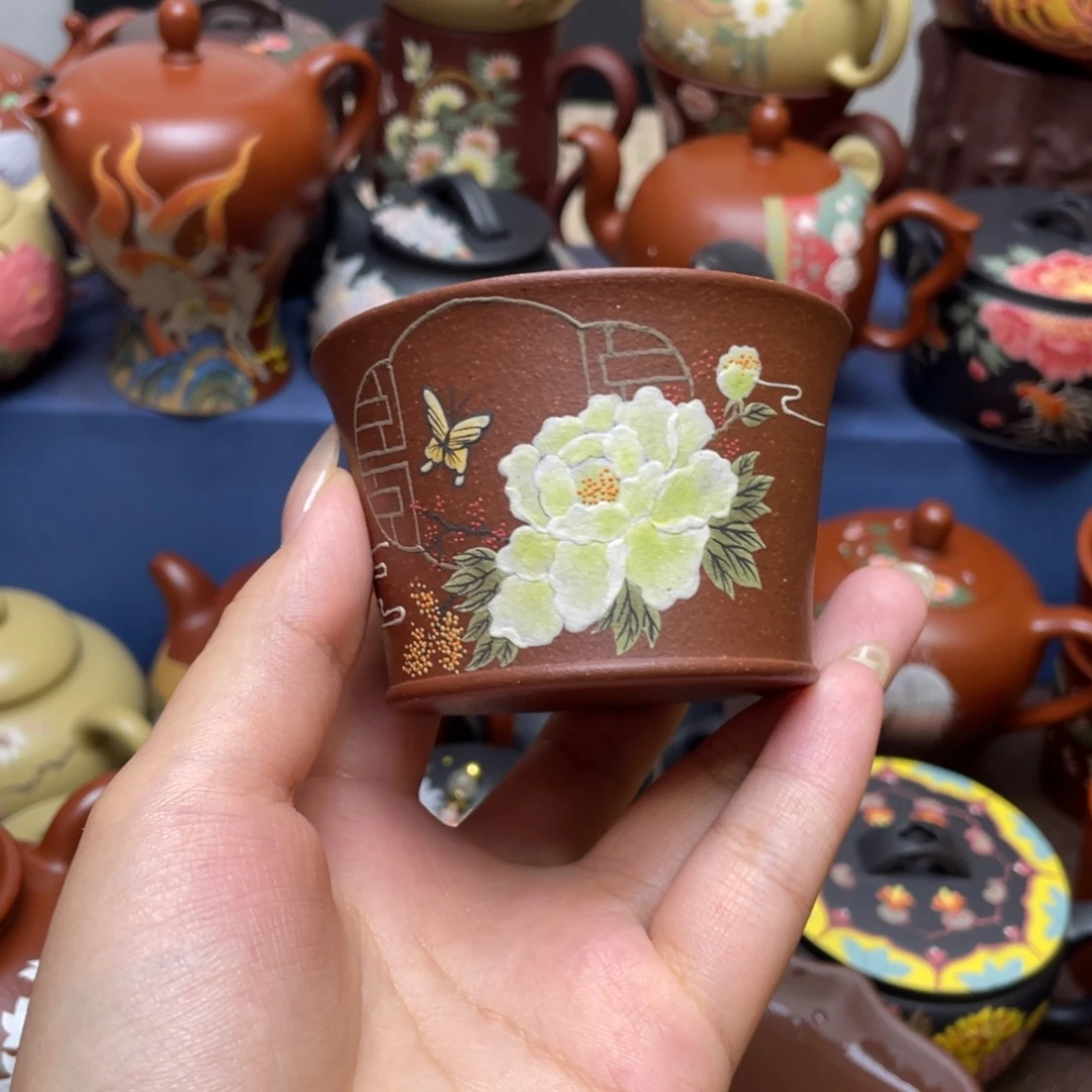 紫砂茶杯紫砂主人杯120cc